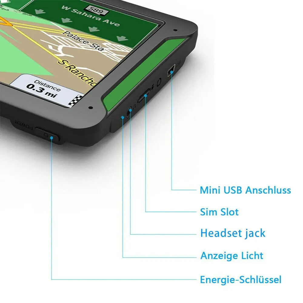 7 дюймовый сенсорный экран 8 ГБ Автомобильная GPS навигация стандартная Bluetooth Wi Fi FM