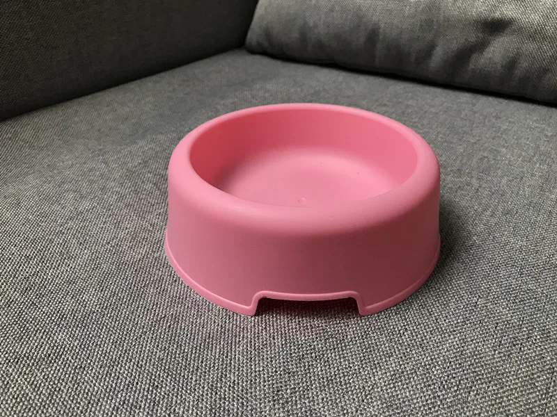 pink Красочные PP здоровые питаться медленно корма аксессуары для домашних животных миска кормушка миски розовый/синий/зеленый для кормления собак и кошек - Цвет: pink