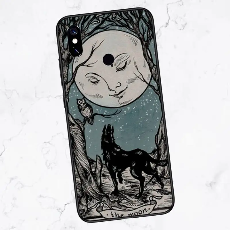 

Witches moon Tarot Mystery totem Phone Case For Xiaomi Redmi 7 8 9t a3Pro 9se k20 mi8 max3 lite 9 note 9s 10 pro