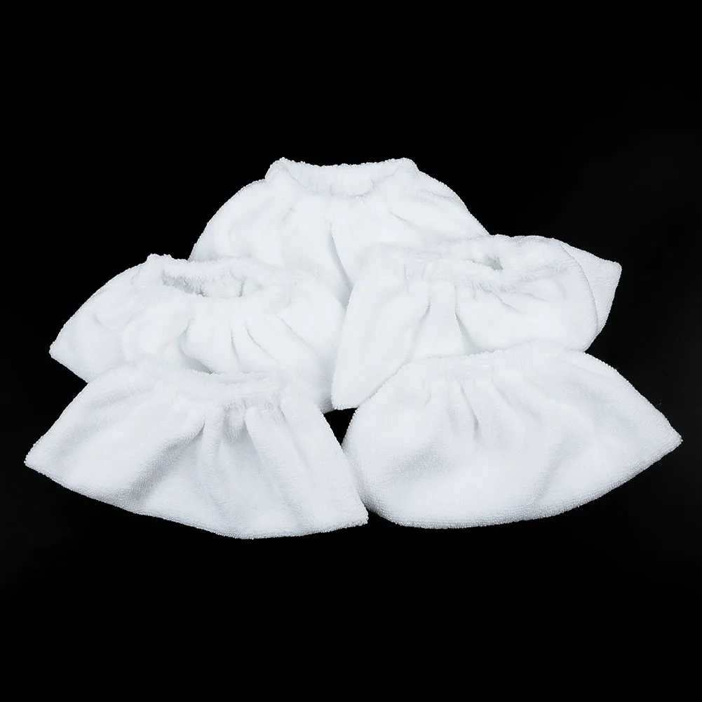 8pc Floor White Cloth Brush Head Cover Set For KARCHER EASYFIX SC1 SC2 SC3 SC4 SC5 Steam Cleaner Fiber Part | Дом и сад