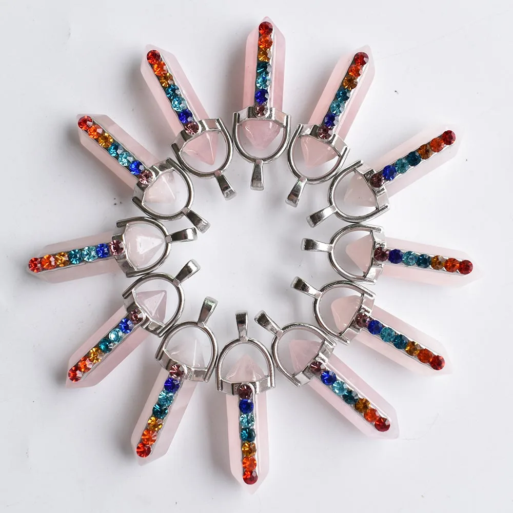 Подвеска из натурального камня тигрового глаза 7 чакр Ляпис кварцевый обсидиан