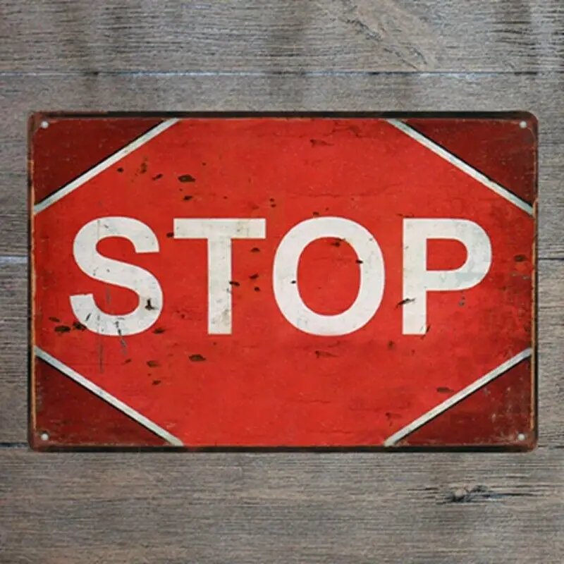 

Винтажные металлические жестяные знаки в стиле ретро