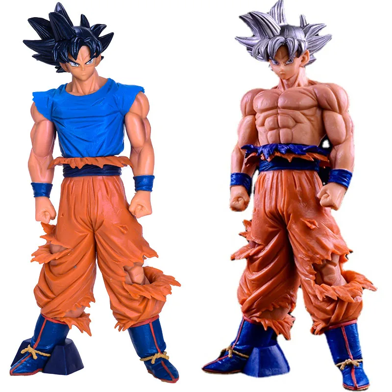 

Dragon Ball Anime Figures Super GROS Son Goku Ultra Instinct with Silver Hair and Black Hair Figure Model Ornaments Doll Kid Toy