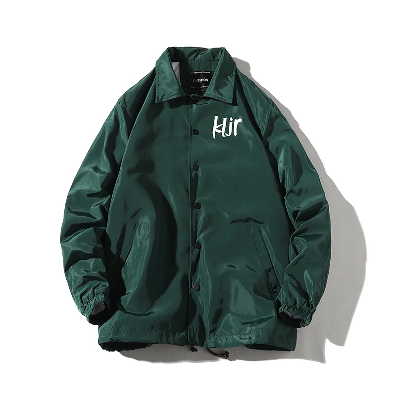 Цель Tour тренеров Мужская куртка в стиле хип хоп однотонные Цвет тонкое пальто