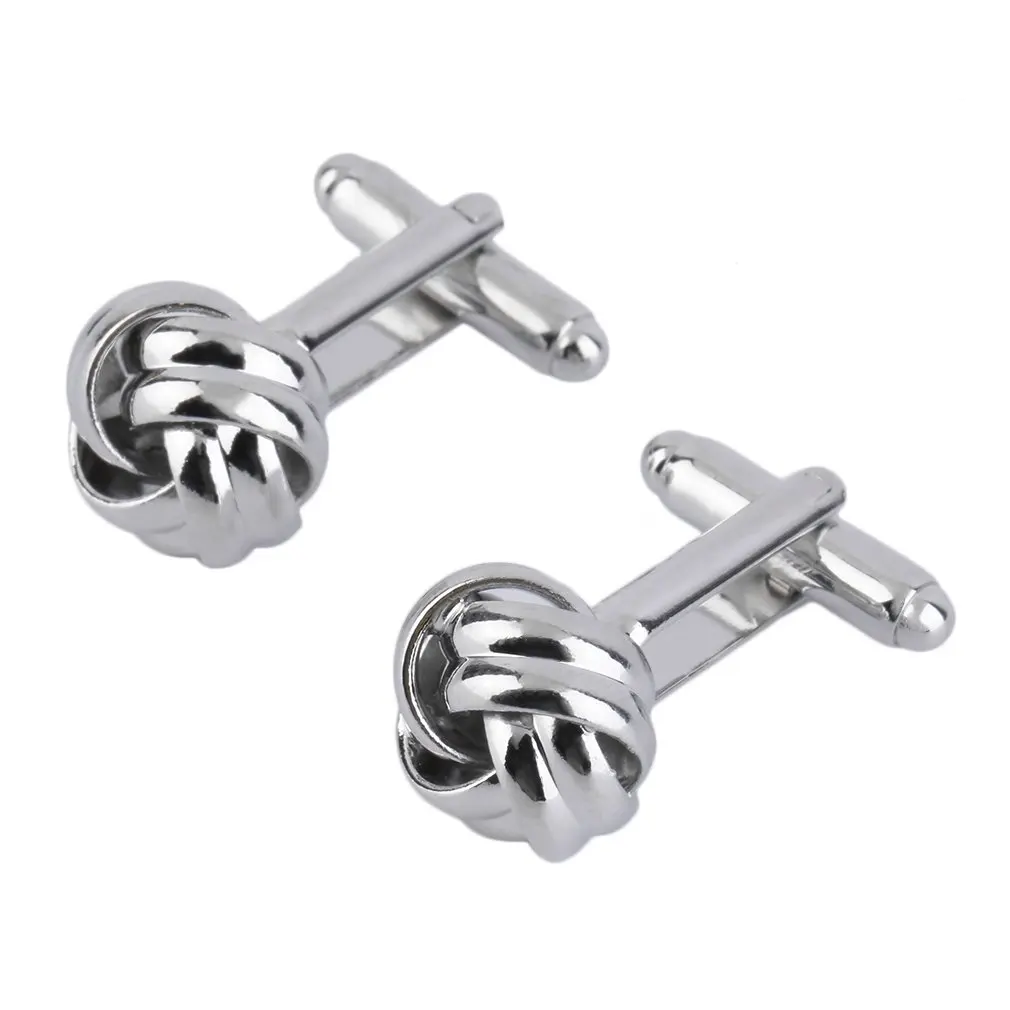

Drop Shipping Stainless Steel Cufflinks Vintage Knot Twist Cuff Links Men's Wedding Gift Brand New And Newest Top Quality