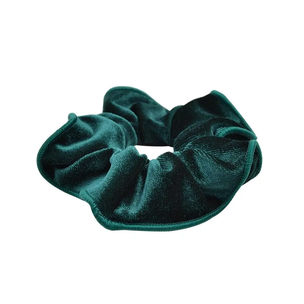 

Great Quality Fashions 16 Colors INS Girls Velvet Scrunchies Elastic Hairbands Ponytail Holder Floral Hair Band Women Hair Acces