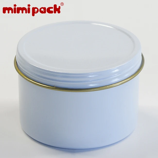Mimipack 24 шт. металлические глубокие круглые жестяные коробки с винтовой крышкой, жесть жевательная резинка Конфета разное Органайзер(6 цветов - Цвет: White