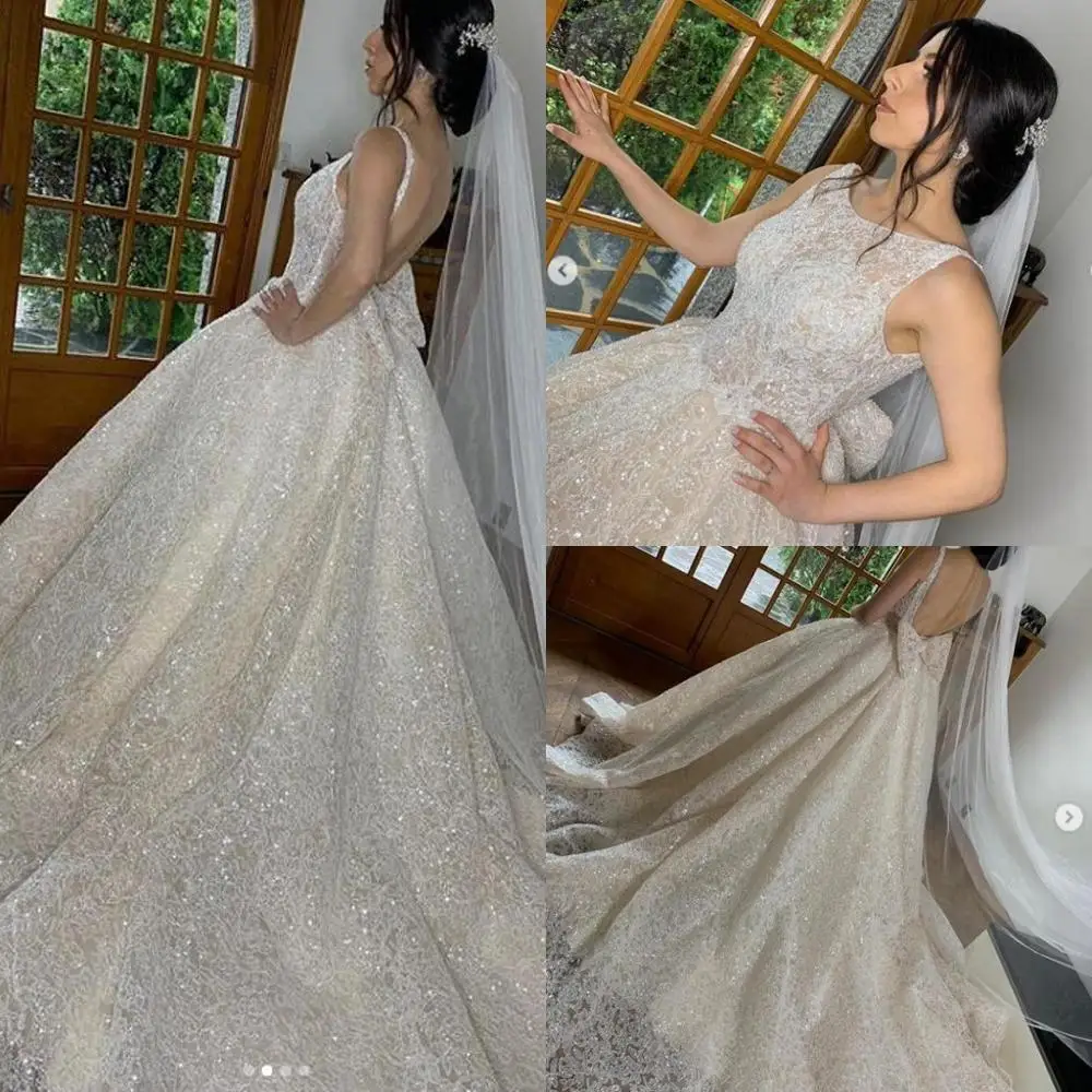 Свадебное платье из Дубая невесты с хвостом и бантом 2020|Женские платья| |