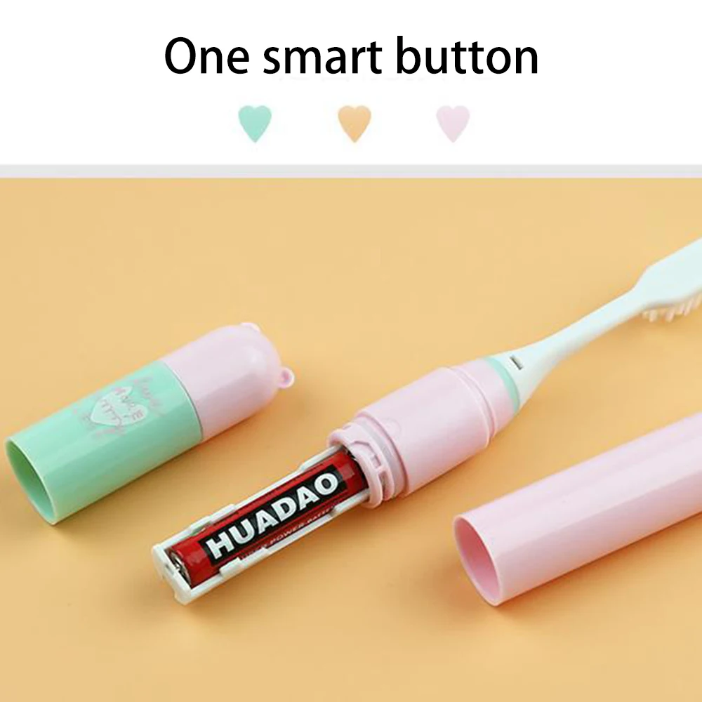 Электрическая креативная зубная щетка для взрослых и детей портативная