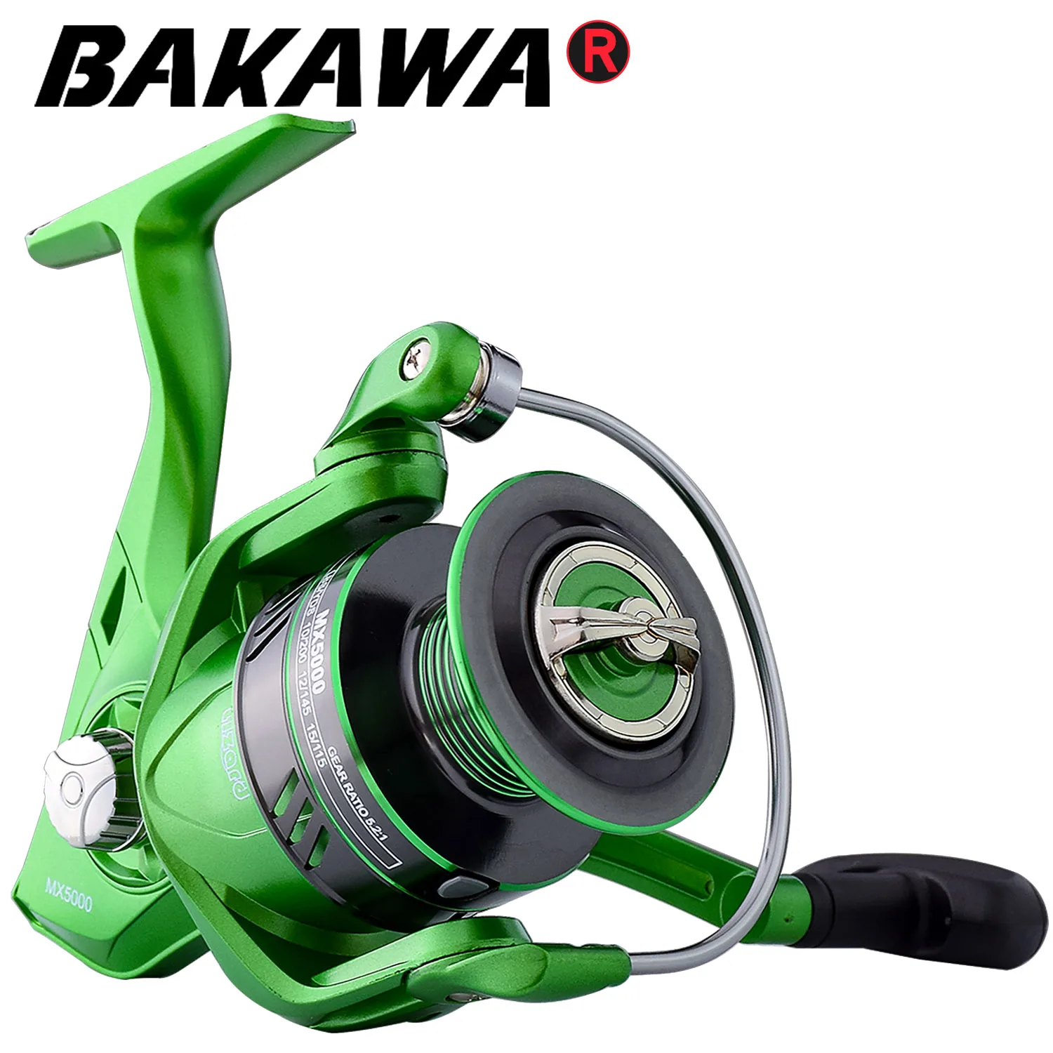 

BAKAWA Fishing Spinning Reel Metal Spool 5.2:1 High Speed 8-12kg Max Drag 11BB Carp Wheel Saltwater Sea Line Tackle Pesca