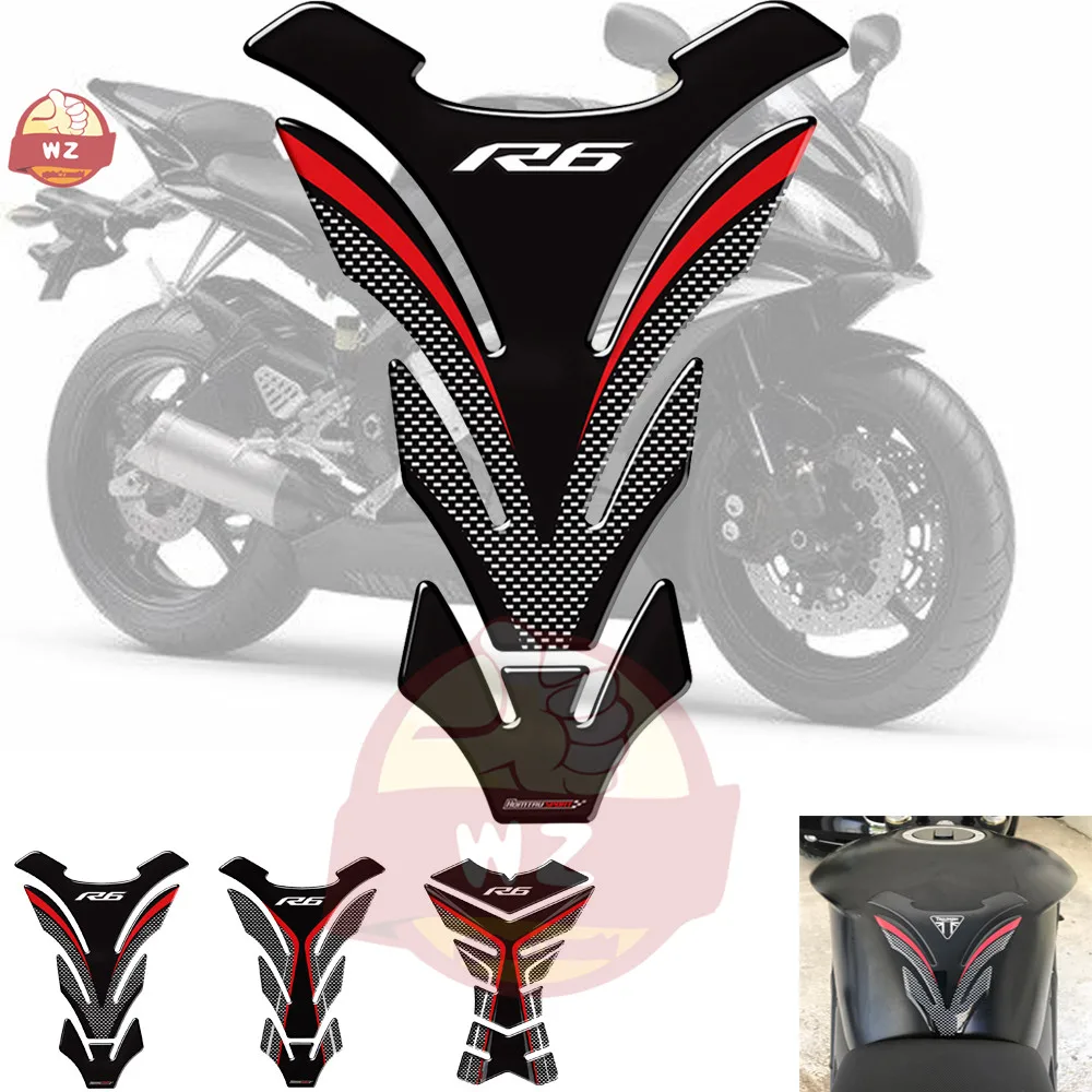 3D защитная накладка на бак мотоцикла для Yamaha R6 YZF 1998 2018 наклейки 2009 2010 2015