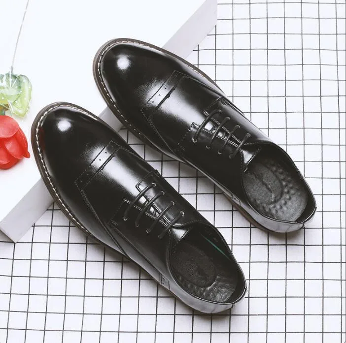 Туфли-оксфорды из натуральной кожи деловая обувь с перфорацией типа броги