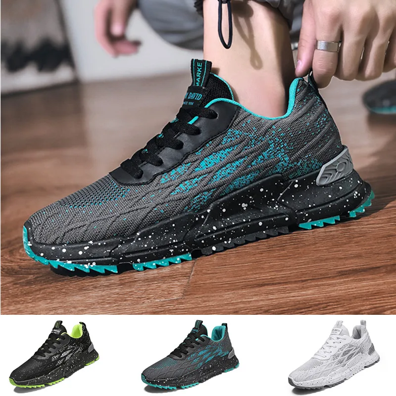 

Casual Men Sneakers Men's Running Shoes Increasing Height Breathable Male Fashion Walking Footwear Lace-up Baskets Pour Hommes