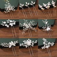 hair pins hair accessories for women wedding accessories hair clips jewelry pearl rhinestone flower hair clip pins headpiece