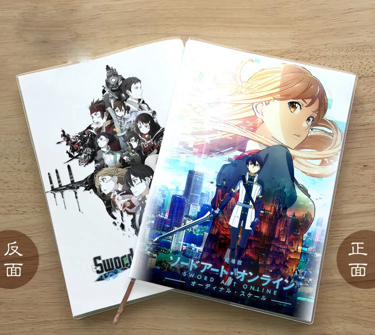 

Anime Sword Art Online Kirigaya Kazuto Yki Asuna Cosplay Student Delicate Eye protection Notepad Diary memorandum Birthday gift