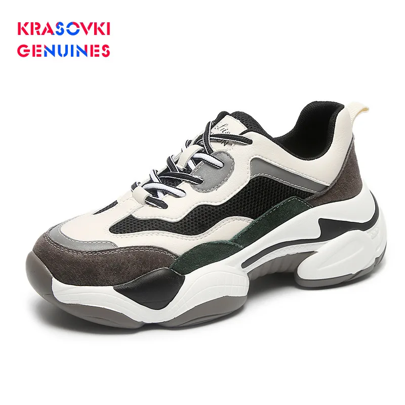Krasovki Genuines/женские кроссовки сезон осень модные Прямая поставка дышащие