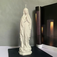 monqui virgin mary goddess sculpture candle craft silicone mold