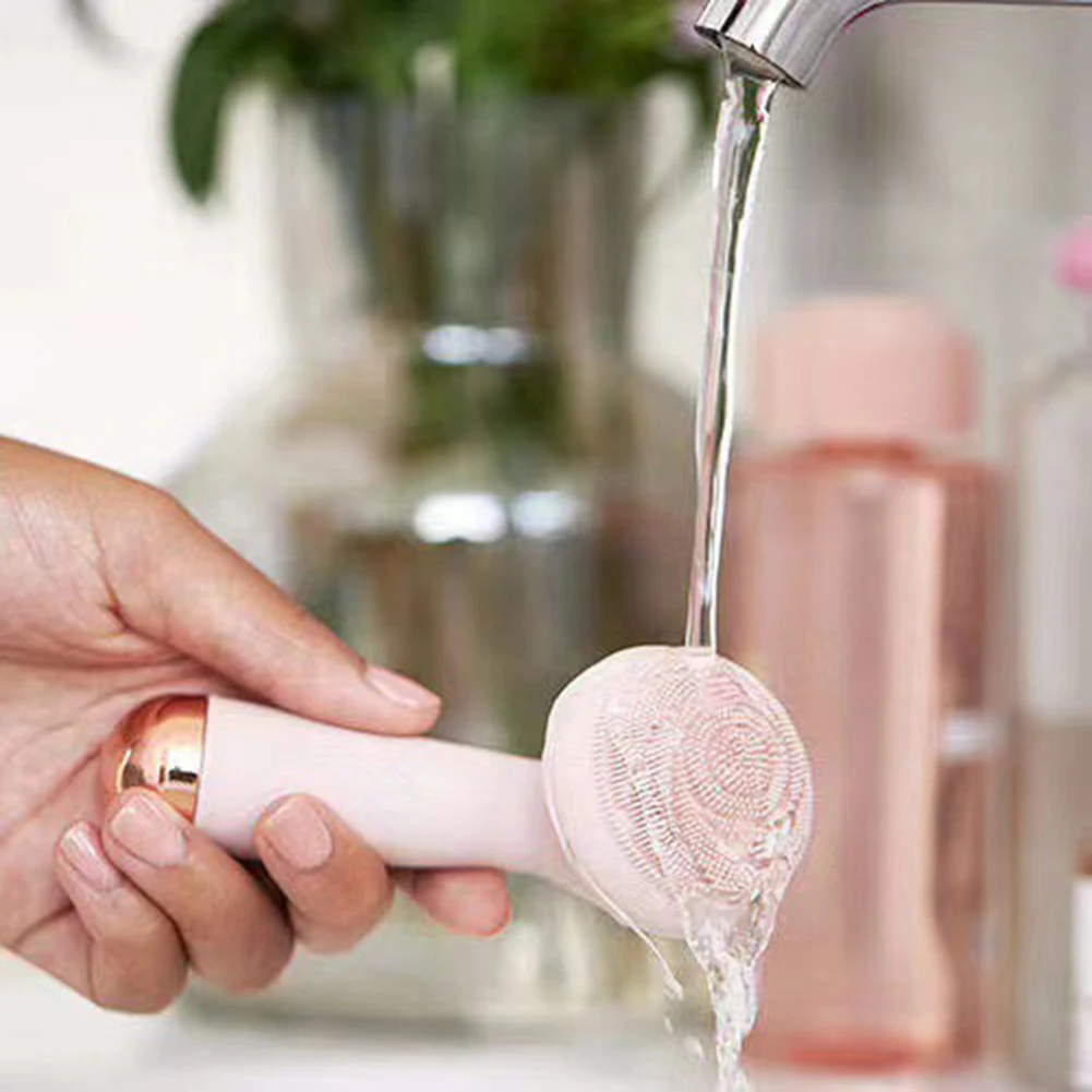 Электрическая силиконовая щетка для лица USB-щетка водонепроницаемое