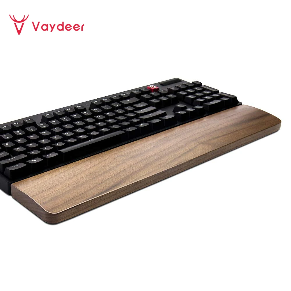 

Walnut Wooden Keyboard Wrist Rest Vaydeer Ergonomic Gaming Desk Wrist Pad Support