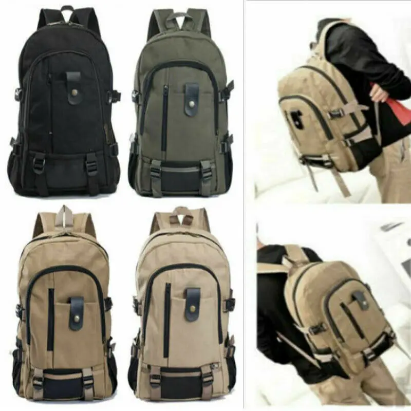 

Мужской винтажный холщовый рюкзак в стиле ретро