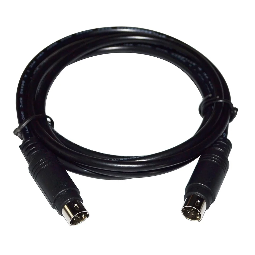 MINI DIN 8 PIN MD8 TO MD8 8-PIN MALE ADAPTER COMMUNICATION DATA CABLE FOR YAMAHA MUSIC SEQUENCER TO HOST PORT CONNECT TO MAC