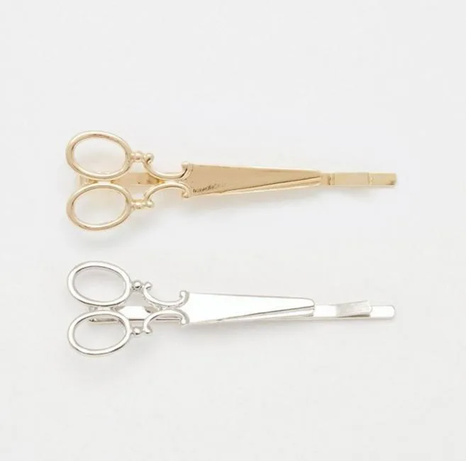 Заколка для волос женская с узором в виде ножниц 1 шт. |