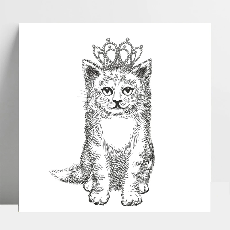 Корона кошка прозрачные штампы силиконовые/печать для DIY скрапбукинга/фото