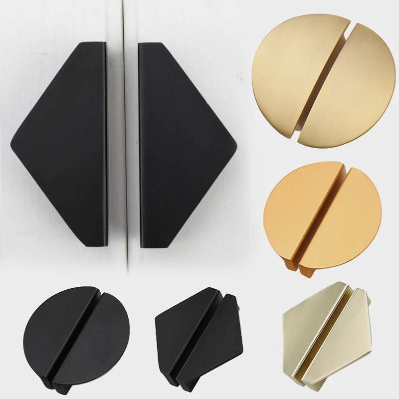 Полукруглая ручка в скандинавском стиле из твердого цинкового сплава матовая