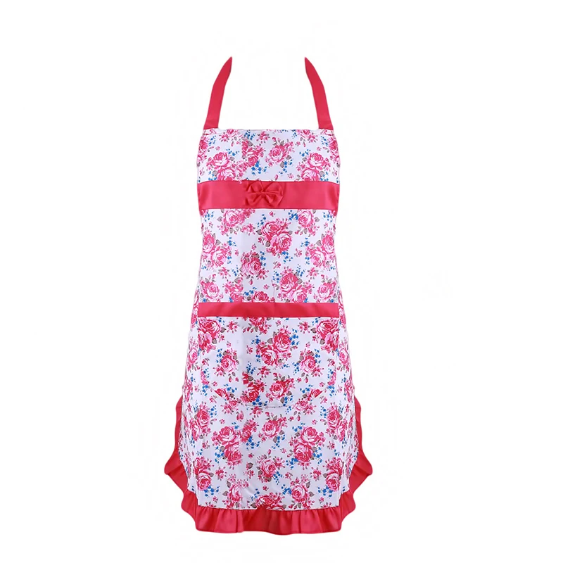 1pcs Stylist Apron Salon Hairdressing Hair Cutting Apron Cape Wrap For Barber Hairstylist Practical Hairdresser Cloths - Цвет: rose red lace