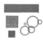 Цифровая Гибкая индивидуально Адресуемая панель WS2812 WS2812B, полноцветные круглые модули, кольцо 8x8 16x16 8x32 Пиксельная матрица