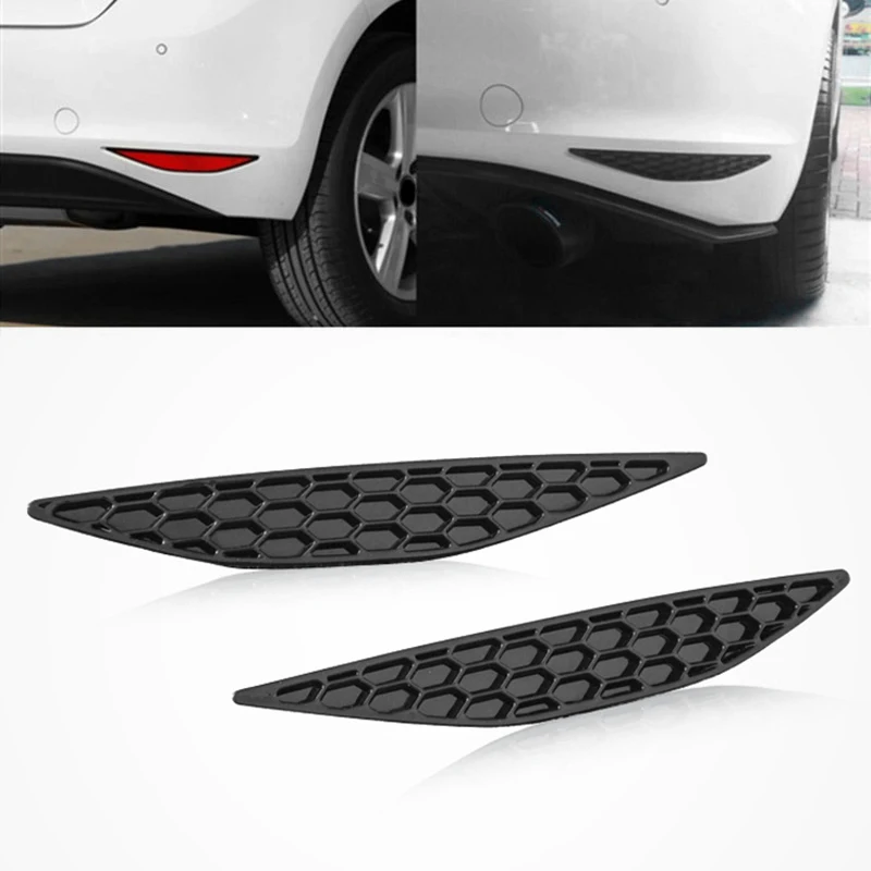 

2Pcs Modified Glossy Honeycomb Tail Rear Fog Light Lamp Cover Trim Styling Insert Garnish for Golf 7 MK7