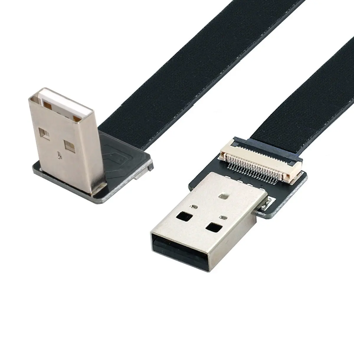 

Угловой USB 2,0 Тип-A Male к женскому удлинитель для передачи данных, на плоской подошве, на тонкую ногу, FPC плоский разъем кабеля для съемкой от пе...