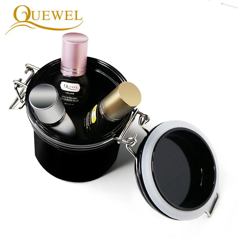 Quewel Прививка ресниц Клей бак для хранения индивидуальное наращивание банка