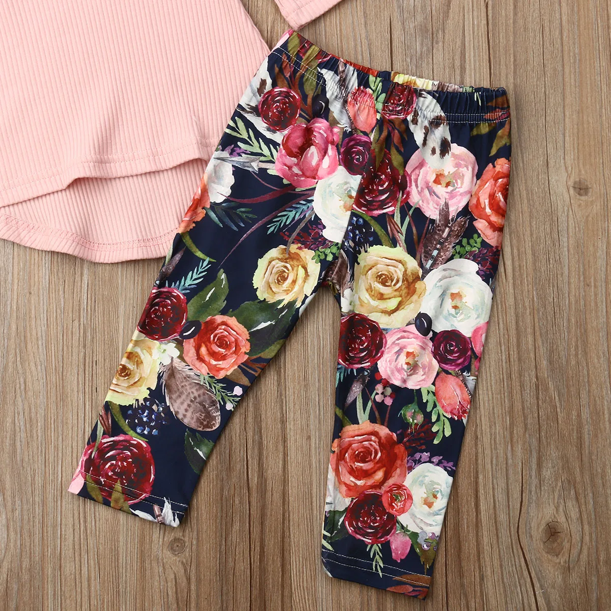 3 предмета одежда для маленьких девочек платье с оборками футболка длинными