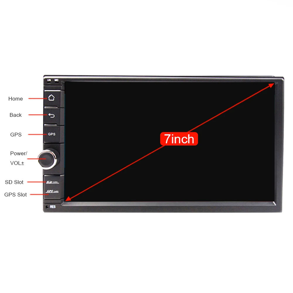 Автомагнитола Eunavi TDA7851 универсальная мультимедийный плеер на Android с 7