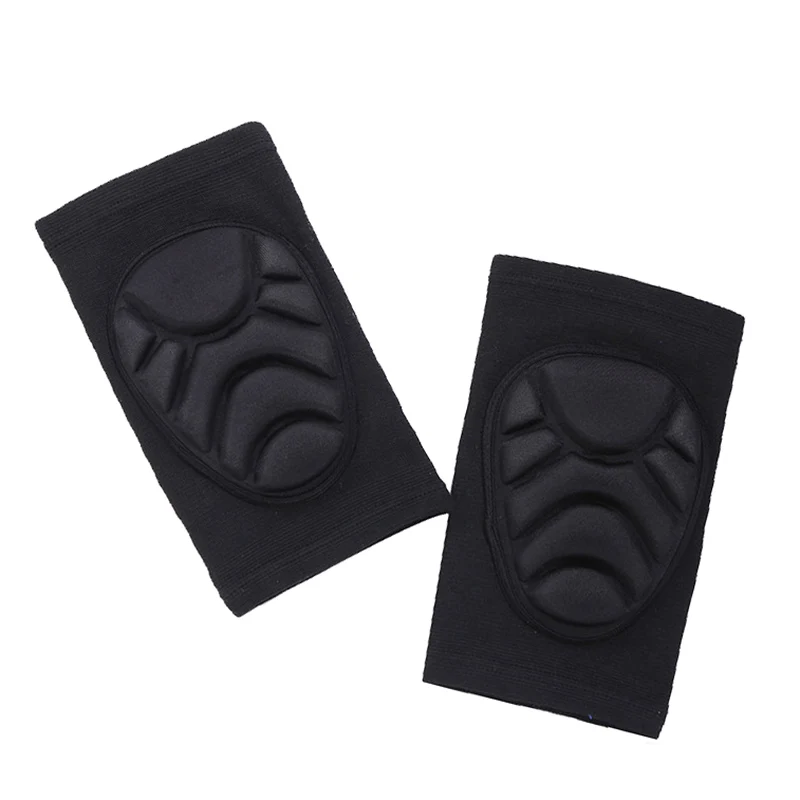 black color KP01 уличные губки утолщенные лыжные наколенники Взрослые спортивные танцевальные беговые коньки сноуборд защита колена - Цвет: black color