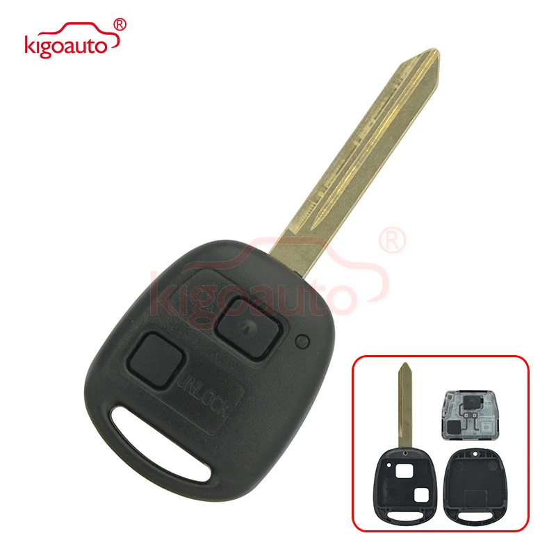 Denso (не Valeo) Kigoauto 2B дистанционный Автомобильный ключ 433 МГц 4C Чип для Toyota RAV4 Corolla Yaris