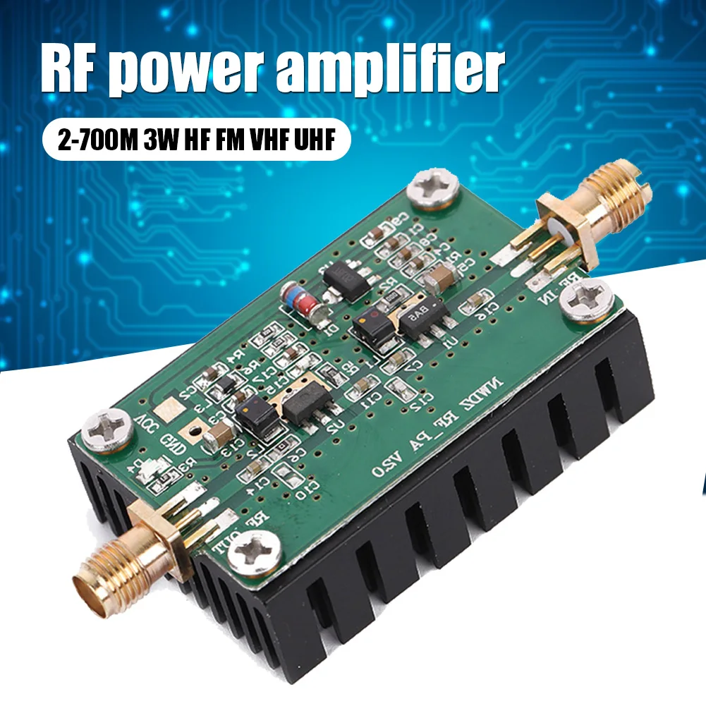 

2-700M 3W HF FM VHF UHF FM Transmitter Broadband RF Power Amplifier Digital Accessory PUO88