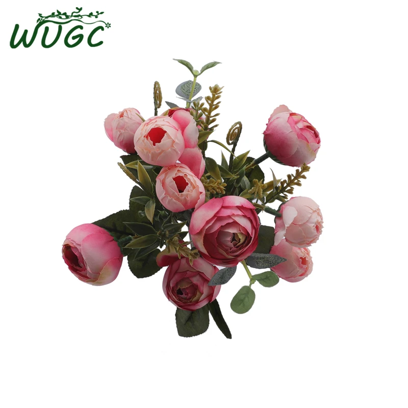 32 см картина маслом чайная роза шелковые искусственные цветы 5 больших голов