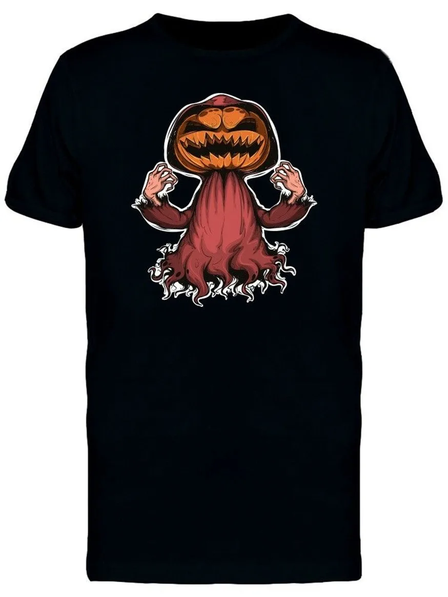 Злая Тыква Хэллоуин призрак Мужская футболка изображение свободного размера Топ