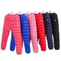 2021 new boys and girls down cotton trousers 2 12 years old thick warm pants baby winter trousers childrens thick sweatpants