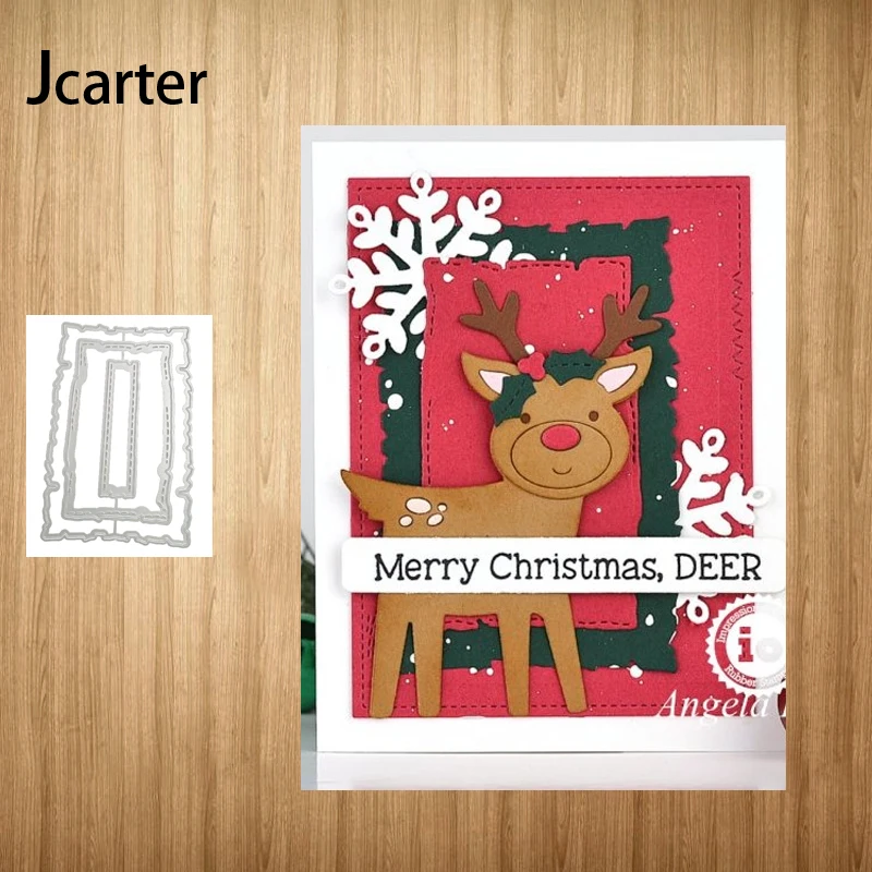 

2022 Rectangle Frame Metal Cutting Dies Craft Cut Die Stencil Scrapbooking DIY Handmade Make Album Paper Model Punch Blade Decor