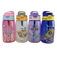 480ml kids water sippy cup creative cartoon baby cups with straws leakproof water bottles outdoor portable childrens cups
