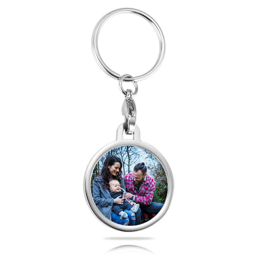 

AurolaCo Mother's Day Gift Custom Photo Keychain for Family Custom Stainless Steel Keychain Gift for Women