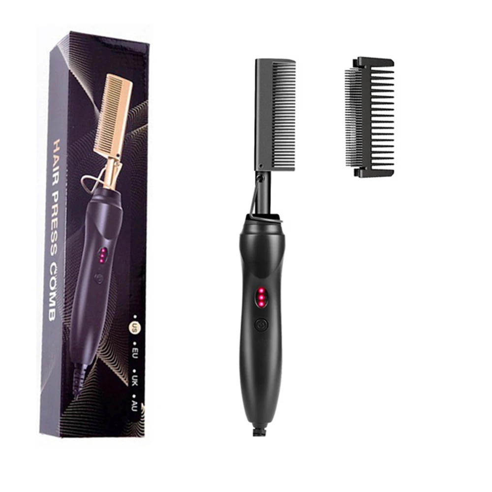 

Professional Hair Straighteners Hot Comb Hair Straightener Electric Hot Heating Flat Iron Titanium Alloy Hair Curler for Women