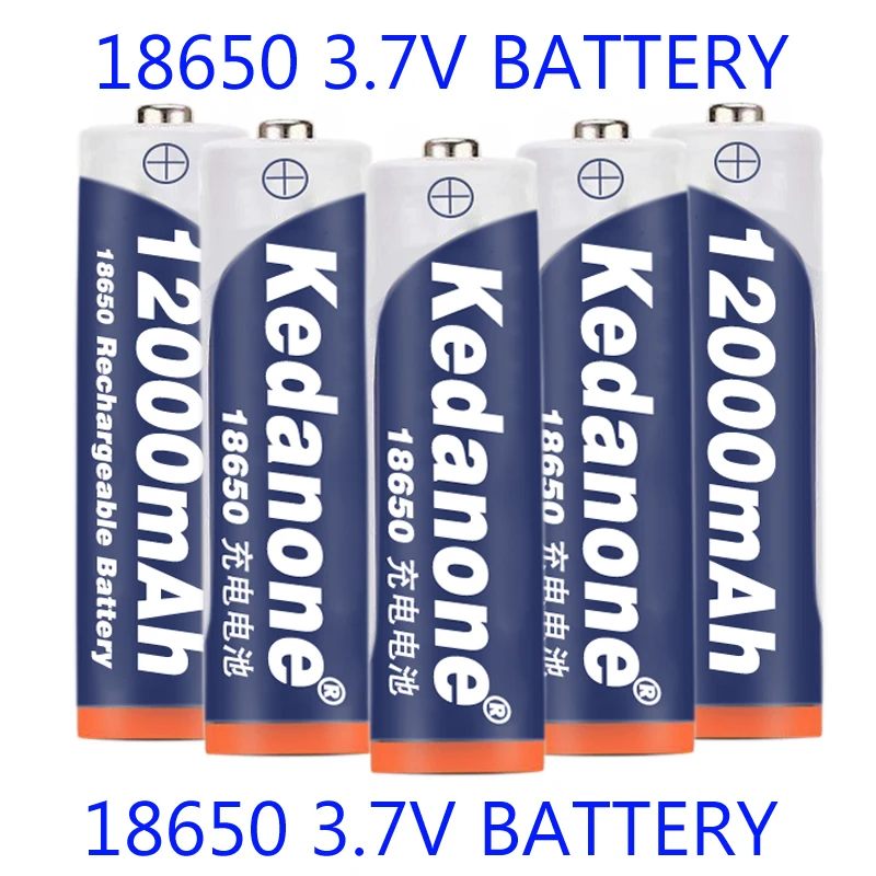 Новый 18650 Батарея Перезаряжаемые 3 7 V 12000 мА/ч Ёмкость Li Ion для фонарик Фонарь