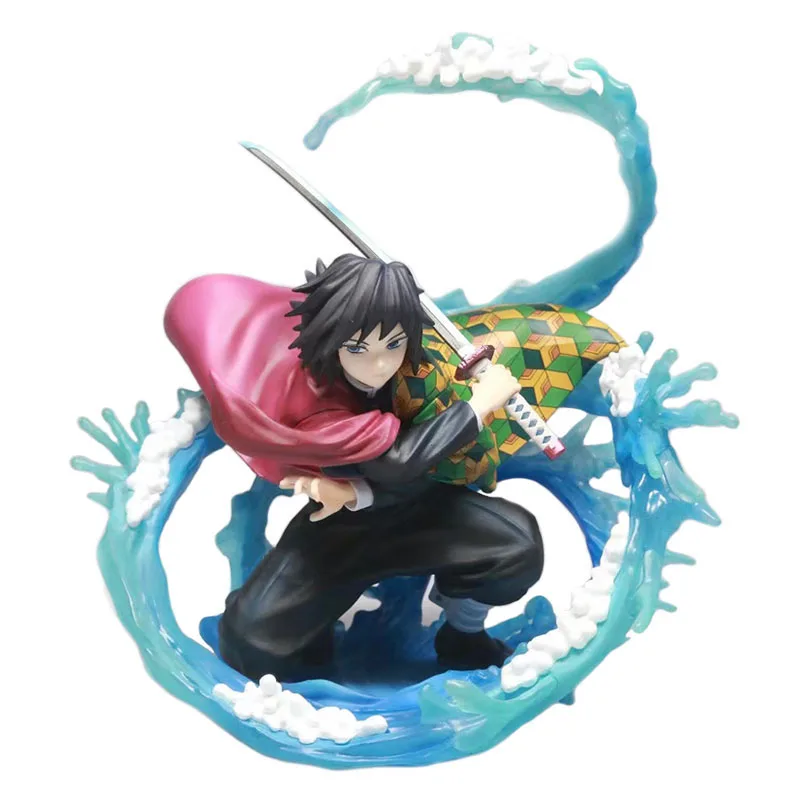 

2021 Anime Demônio Grande Tomioka Giyuu Figura de PVC Kimetsu Não Yaiba Boneca de ação boneca Boneca Criança Presente de Natal