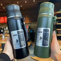 ussc large capacity kettle vacuum cup thermos outdoor 304 stainless steel household thermos cup car portable travel hz037