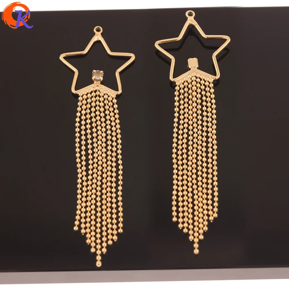 

Cordial Design 20Pcs 21*73MM Earring Findings/Hand Made/Rhinestone Chain/Genuine Gold Plating/DIY Making/Jewelry Accessories