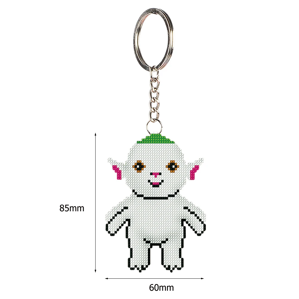 Брелок для ключей с изображением редиса Набор вышивки штампами бисером и